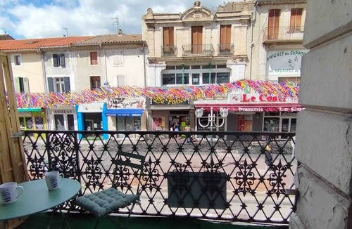 Lezignan-Corbieres Apartment | Studio l'Occitan with balcony in city center