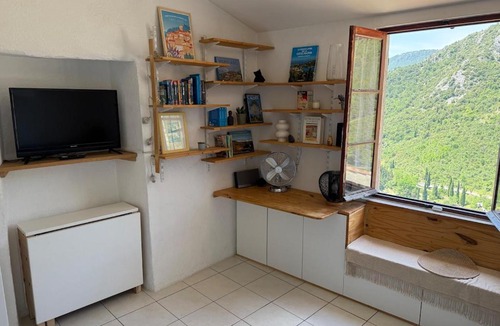Sainte-Agnes Apartment | Studio with sea and mountain view