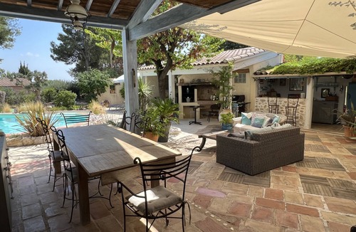 Tourbes Villa | Stylish villa with landscaped pool set in large secluded garden close to Pezenas