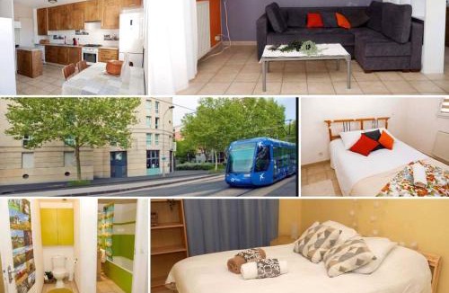 Port Marianne Apartment | T3 Apartment with Parking, Port Marianne, Tram to Centre, Beaches, Montpellier
