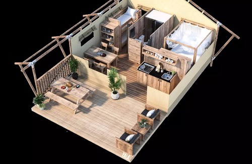 Palau-del-Vidre House | Tent Lodge 2 rooms 4 persons