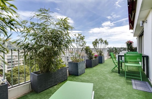 Carnot Apartment | Upstays Sea View Terrace 82m2 Apartment Carnot