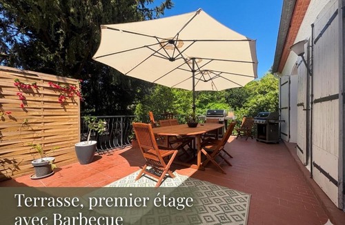 Figuerolles Villa | Villa 3ch 6pers climatisée avec jacuzzi jardin 3 terrasses Montpellier centre ville 12 mn des plages