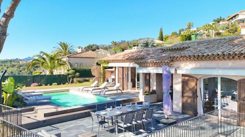 Mandelieu-La-Napoule Villa | Villa Baia - Luxury House Seaview Near Cannes Pool