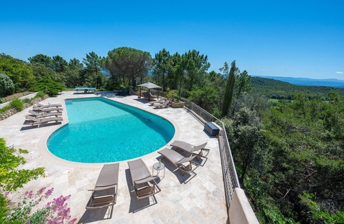Tourtour Villa | Villa Hauteurs de Tourtour – Luxury hilltop villa with panoramic views, large heated pool and full privacy in Provence
