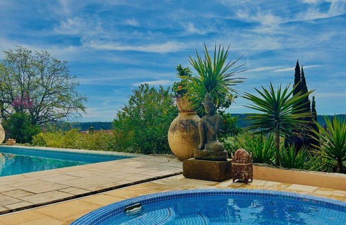 Tourrettes House | villa Joséphine magical view of Esterel swimming pool and jacuzzi