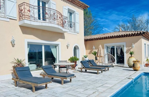 Tourrettes House | villa Joséphine magical view of Esterel swimming pool and jacuzzi