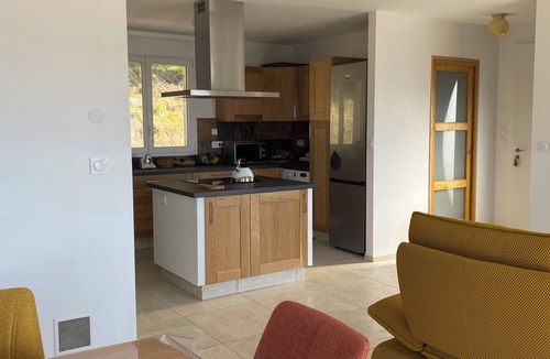 Prunieres Villa | Villa Morgon 160m² in 2 apartments, swimming pool, sauna, 5 bedrooms, sublime lake view