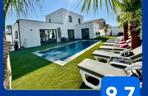 Cap d'Agde Villa | Villa Vanille Cap d Agde Luxe piscine chauffée 5 étoiles