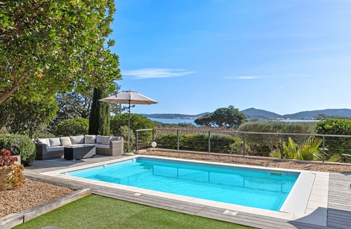 Guerrevieille Villa | Villa with private heated pool, view of the Gulf of Saint Tropez in a quiet location