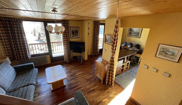 4-room apartment, mezzanine, 8/9 pers, private parking, Janus view, Montgenèvre