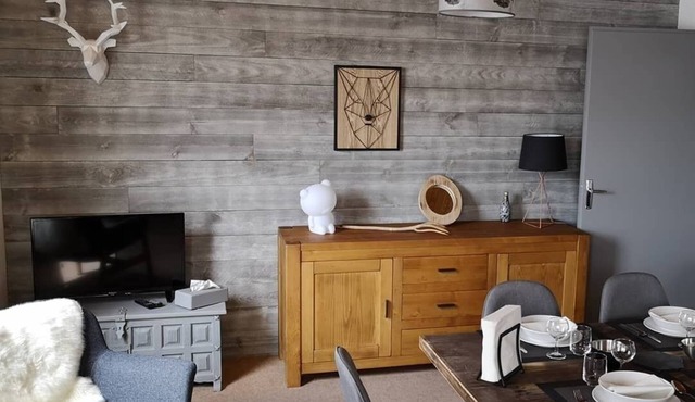 58 m2 apartment warm at the foot of the slopes with open views south