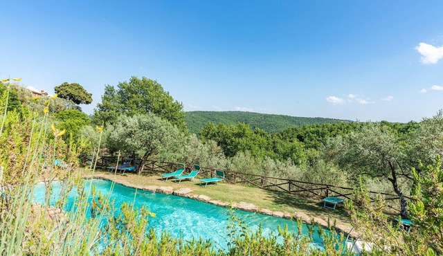 About 6 km from Ambra lies this original apartment in the medieval hamlet of Sogna.