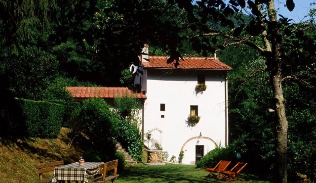 ancient restored mole with natutal pool in the river
