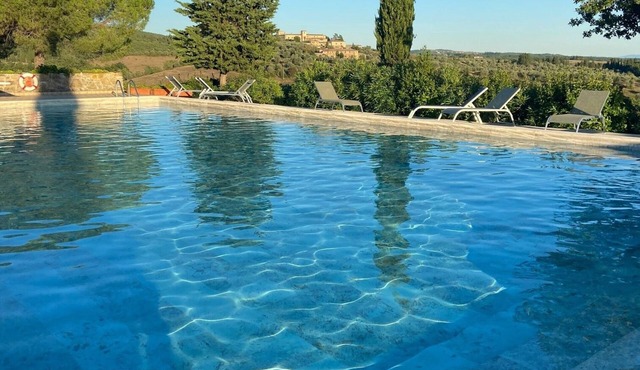 Beautiful house on Chianti hilltop with exceptional views.