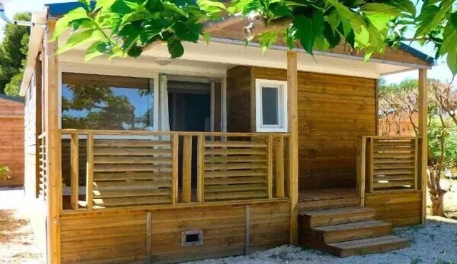 Camping Lou Souleï * - Chalet Classic 3 rooms 5 people air-conditioned - TV