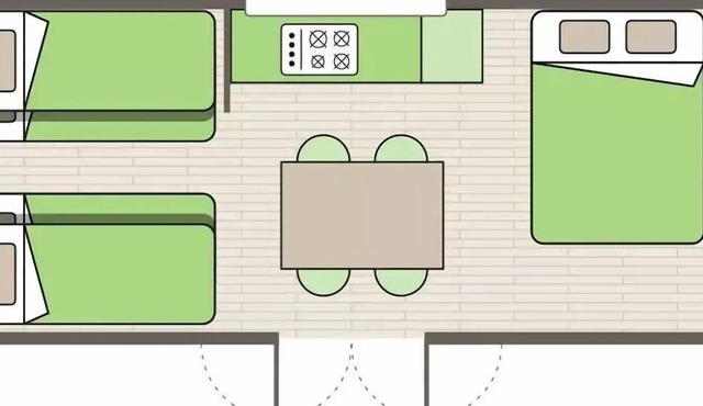 Canvas Bungalow | Other Accommodations | 2 Bedrooms | 4–6 people | A/C