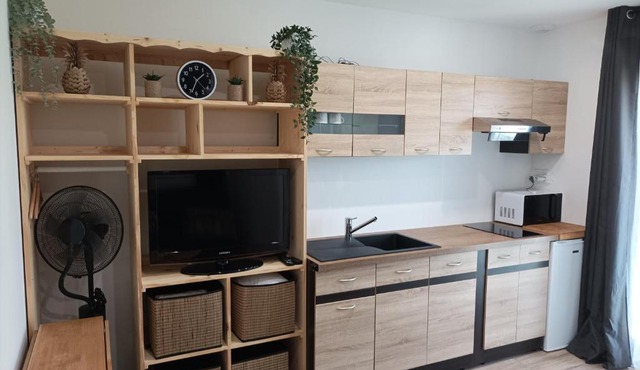 Chambre aménagé en studio