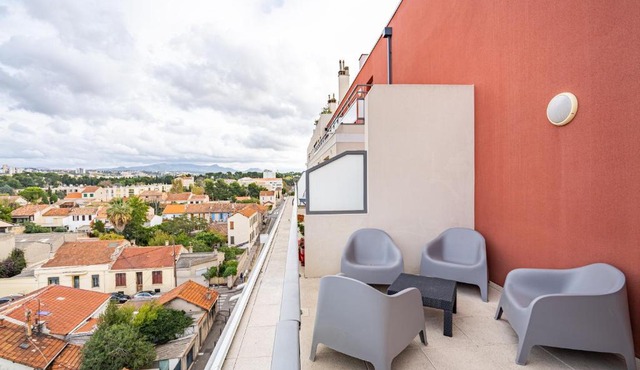 "Chez Marius" Appartement avec terrasse pour 4 personnes à Marseille