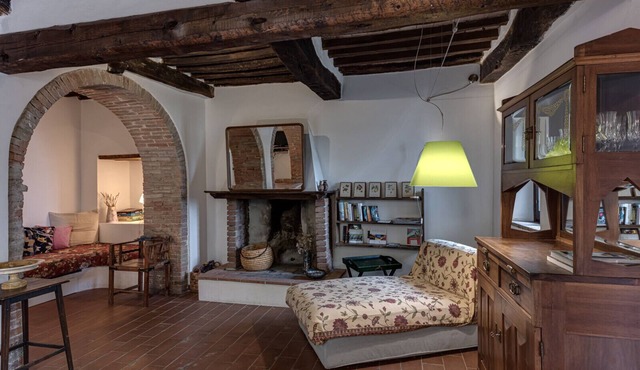 Detached house with 2 rooms overlooking the vineyards of Montalcino