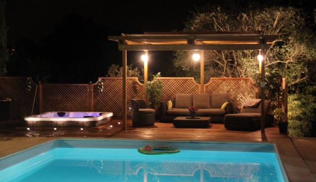 Detached villa, spa (6 places), pool, near Cannes (15km) and Antibes (12km)