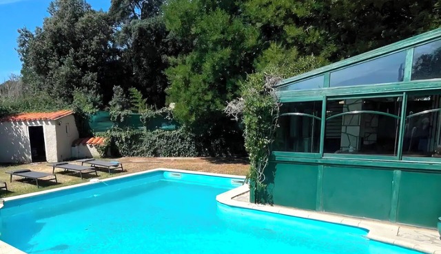 Family villa 12 pers private pool jacuzzi air conditioning Elne