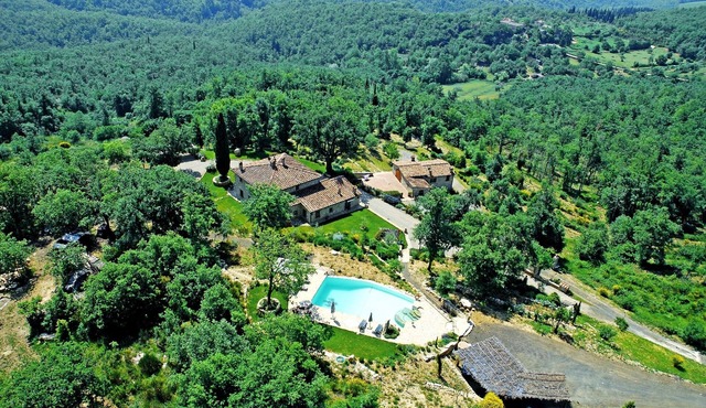 Federico farmhouse with swimming pool and jacuzzi, panoramic position in Chianti
