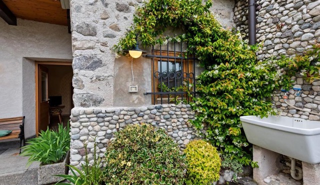 Fully renovated apartment is located in an old building