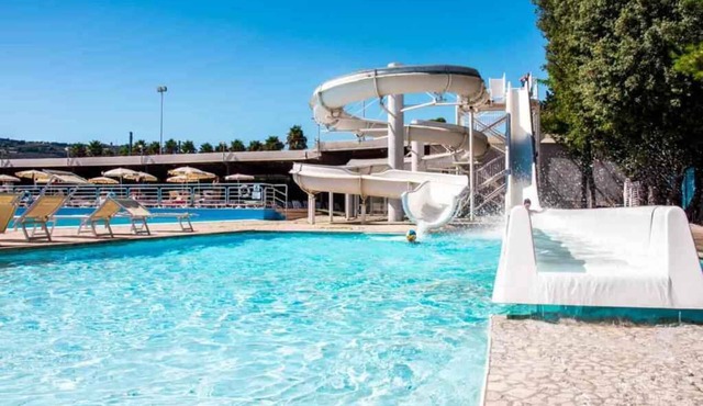 Holiday apartment with wellness area and water park