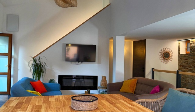 House with garden center of Collioure 50m from the beach