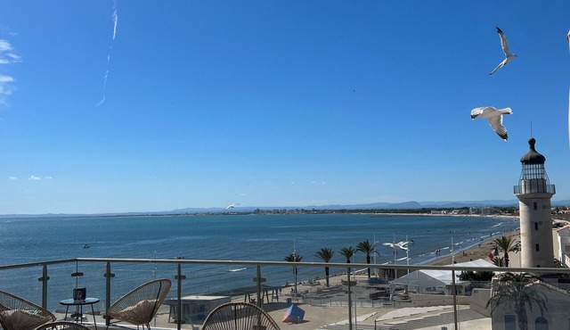 Le Phare du Grau : Duplex d’exception, rooftop 100 m² vue mer panoramique