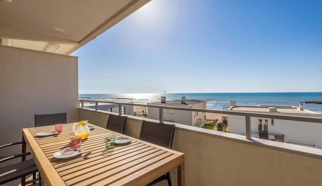 Les Vagues Bel Appartement Vue Mer avec Acces Plage