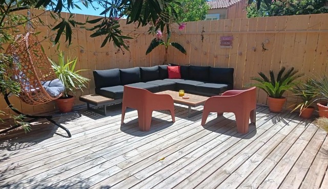 Maison cosy - piscine commune en résidence privée