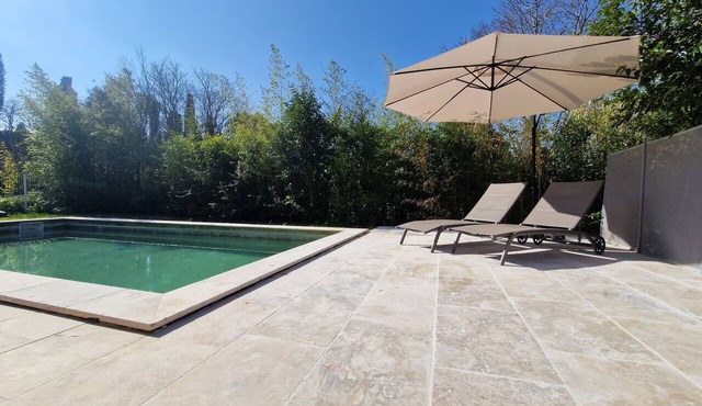 Private vacation home with a private pool and large garden.