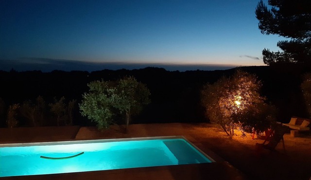Quiet villa overlooking the Provencal countryside, sauna/pool Aix en Provence