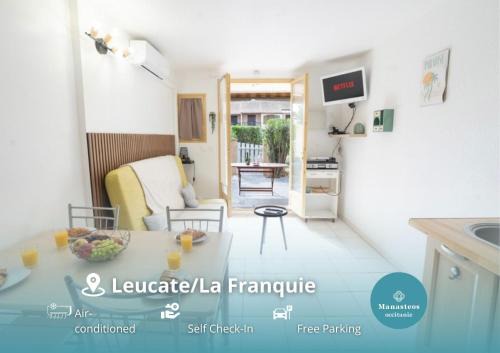 Résidence avec parking et piscine, à 5 minutes de la plage LA