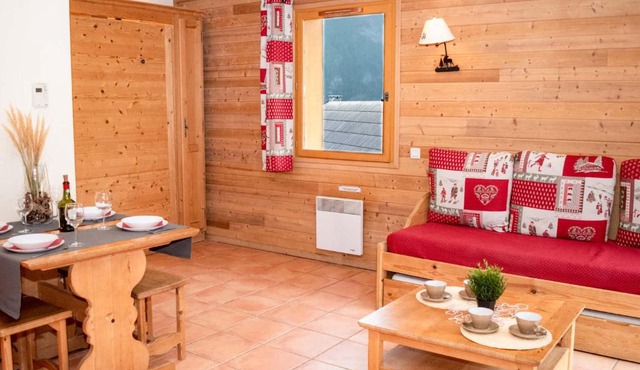 Studio cabine 6 pers. avec parking et balcon à Pra Loup - FR-1-504-173