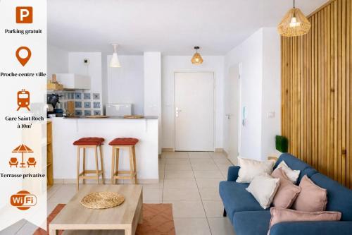 Studio terrasse & Wifi - Proche centre Montpellier