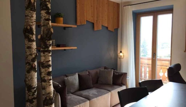 Studio with terrace and mountain view