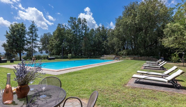 Surrounded by greenery and nature, a newly restored villa and an annex ideal for a group up to 14 pe