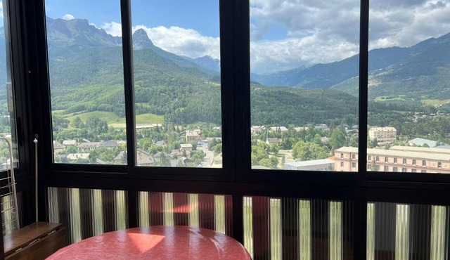 Terrasse Adroit T2 Barcelonnette - Wi-fi gratuit