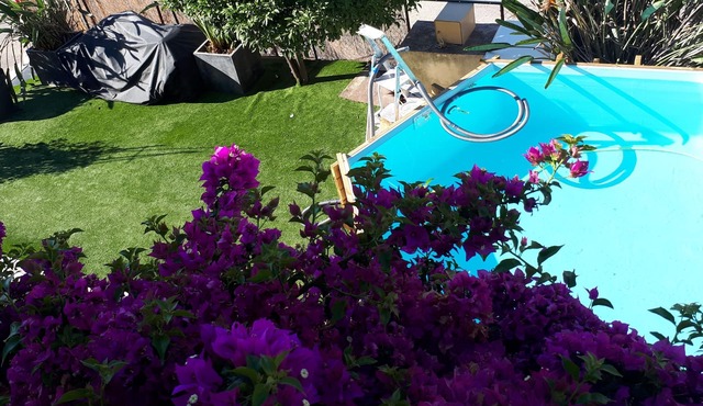 Villa 130m2, 5 bedrooms, 500m from the beaches and all shops, sea view, quiet.