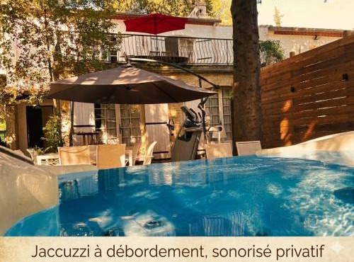 Villa 3ch 6pers climatisée avec jacuzzi jardin 3 terrasses Montpellier centre ville 12 mn des plages