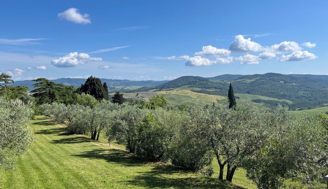 Villa Capannina. Private pool, beautiful grounds and stunning countryside views