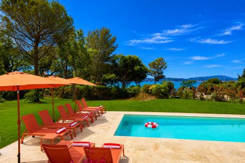 Villa face à la Mer - Golfe de Saint-Tropez - Piscine - Plage à 50 mètres