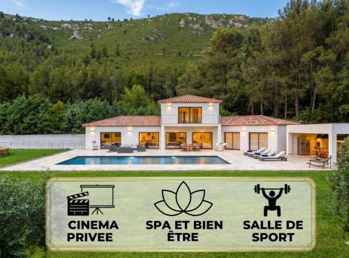 VILLA KOÏ CASTELLET*PISCINE*SPA*SALLE DE SPORT*CINÉMA*