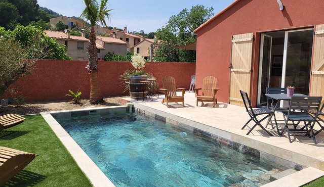 Villa with swimming pool in Collioure. Ideal for vacations with family or friends