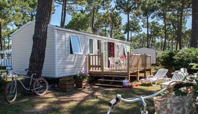 ZEcamping 4 étoiles 1km plage parc aquatique mobil-home clim 36m2