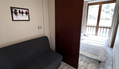Two bedroom apartment with balcony and mountain view